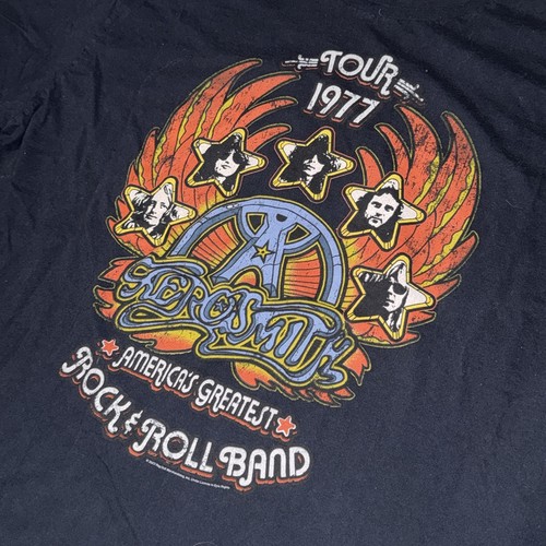 Aerosmith 2023 Anniversary 1977 Tour Style America’s Greatest Rock Band Sz 3XL - Picture 2 of 9