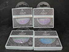 Lot of 4 Jolees Jewels Crystal Swarovski Beads 4,6,8mm Bicone Purple  Blue