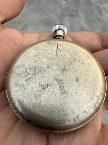 Antique 1940’s Smiths De Luxe Manual-Wind Made In England Military Pocket Watch - Picture 16 of 19