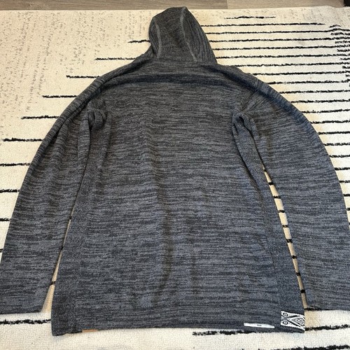 Paka The Hoodie Sweater Unisex Size Medium Gray Royal Alpaca Handmade - Picture 7 of 7