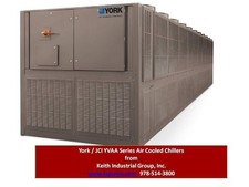 New 2026 YORK 350 ton Air Cooled Screw Chiller YVAA-0343XXX46R Avail.12-15-26