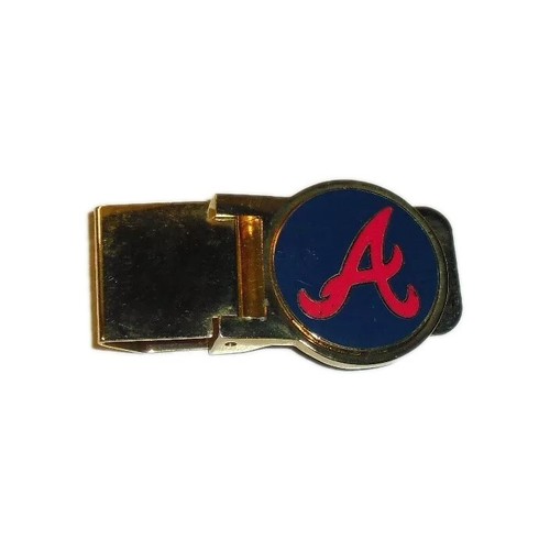 Atlanta Braves Metal Money Clip Holder Wallet Gold Color New Mlb