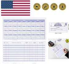 20 Pack Checkbook Register, Check Registers for Personal, Blank Ledger Transa...