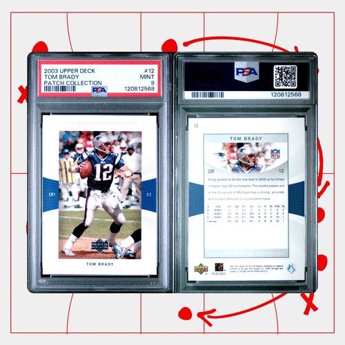 Tom Brady 2003 Upper Deck Patch Collection PSA 9 New England Patriots - Picture 1 of 1