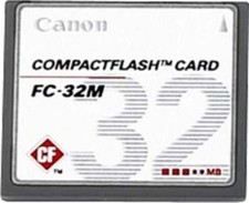 Canon CompactFlash 32 MB Memory Card for Digital Cameras FC-32M