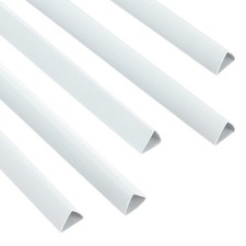 10Pcs Binding Bars, 15mm Binding Bars 120 Sheets Capacity, White