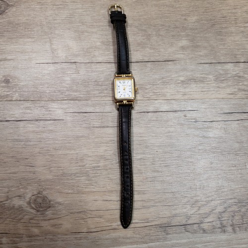 Carriage by Timex Watch Women Rectangle Brown Leather Band - Picture 1 of 5