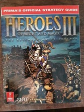 Heroes of Might and Magic III Prima's Official Strategy Guide PB 1998 VGC 