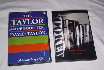 Book Test DVD Lot Steve Valentine Booked & Sean Taylor Made Test Mentalism Hoy