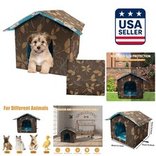 Lightweight, Cozy Foldable Pet House   All-Weather Bed for Dogs and Cats