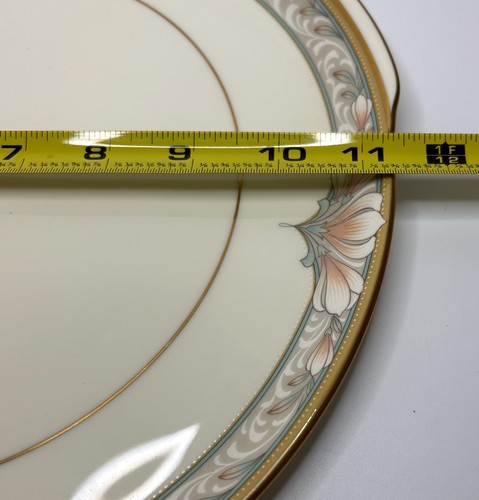 Noritake Barrymore 9737 Handled 11” Cake Plate With Porcelain Server Matching - Picture 11 of 11