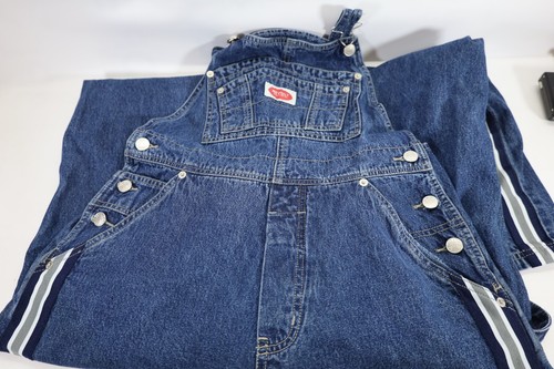 Mono vaquero pequeño vintage Revolt para mujer azul marino y gris a rayas - Imagen 5 de 6