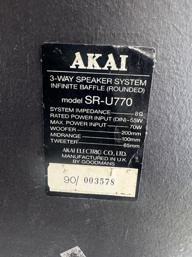 AKAI AM-M770 5 Stack Hifi Stereoanlage mit Lautsprechern und Fernbedienung - Bild 9 von 16