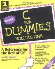 C FOR DUMMIES, VOLUME 1 By Dan Gookin **BRAND NEW**