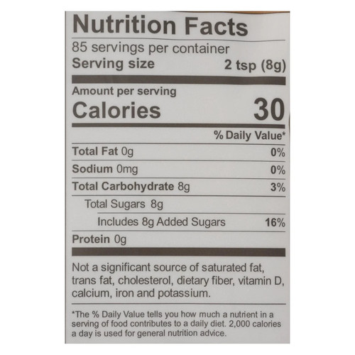 Wholesome Sweeteners Sugar - Natural Raw Cane - Turbinado - Fair Trade - 1.5 Lb - Picture 2 of 2