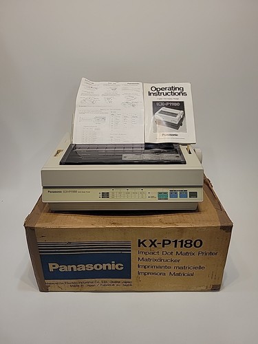Panasonic KX-P1180 Multi Mode Dot Matrix Printer Original Packaging + Manual