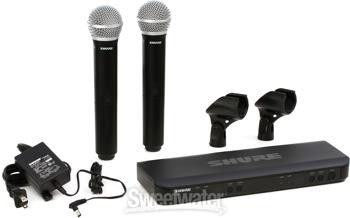 Shure BLX288/PG58 Dual Channel Wireless Handheld Microphone System - H11 Band - Afbeelding 4 van 11