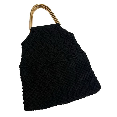 Ulla Johnson Black Kala tote with brass handles - Picture 4 of 7