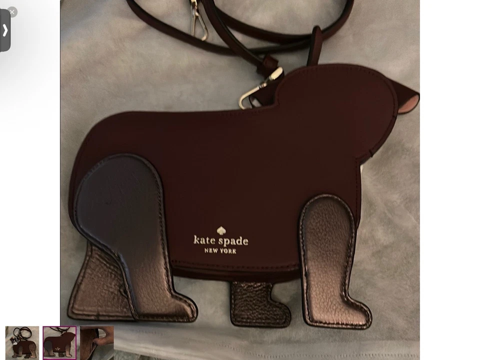 Kate Spade 花卉狗收藏斜挎包全新无标签 — 第 2/3 张图片