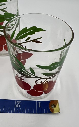 👀Set of 4 Block Cherry Old Fashioned Glasses - Picture 5 of 5
