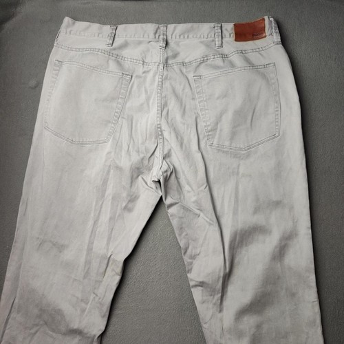 Pantalones Polo Ralph Lauren Para Hombre 42x32 Gris Elástico Calce Clásico Pierna Recta Sarga - Imagen 4 de 14