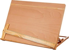 DJAR A3 Drafting Table Easel, Adjustable Portable Beech Wood Drawing Sketching B
