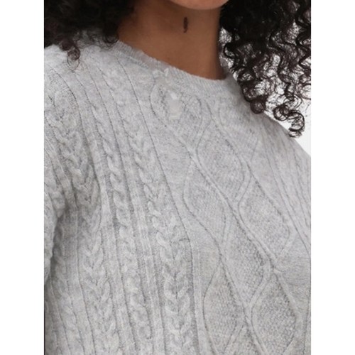 No Boundaries Größe Large hellgrau meliert gerippt Zopfmuster Pullover Hose Set - Bild 3 von 9