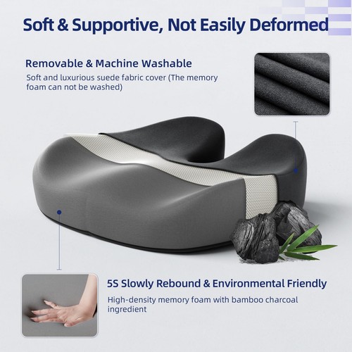 Seat Cushions for Office Chairs - Large Office Chair Cushion for Butt - Memor... - Picture 8 of 9