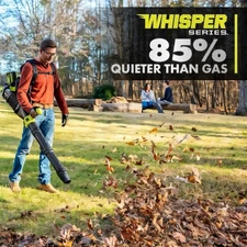 Ryobi 40V HP Brushless Whisper Series Backpack Blower Kit (RY404170VNM) 4AH