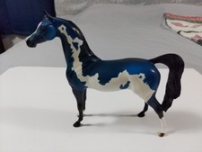 OOAK Peter Stone Arabian Stallion Signed DAH 2011 Teal, White and Black
