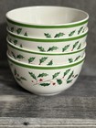 Lenox Melamine / Plastic Christmas HOLIDAY All Purpose Bowls - Set of Four - N/O