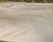 Ralph Lauren Home Avenue Flat King Sheet Ivory 55% Linen 45% Cotton Hemstitch