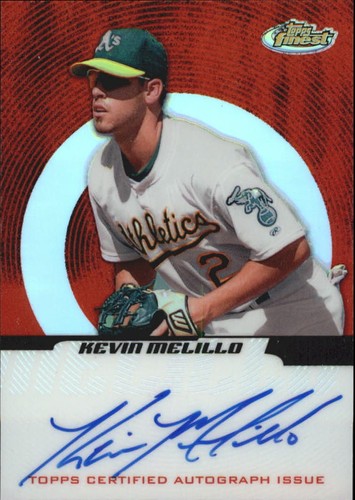 2005 (ATHLETICS) Finest Refractors #147 Kevin Melillo Autograph /399