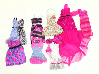 Barbie Lot of 7 Doll Dresses from the 2010s