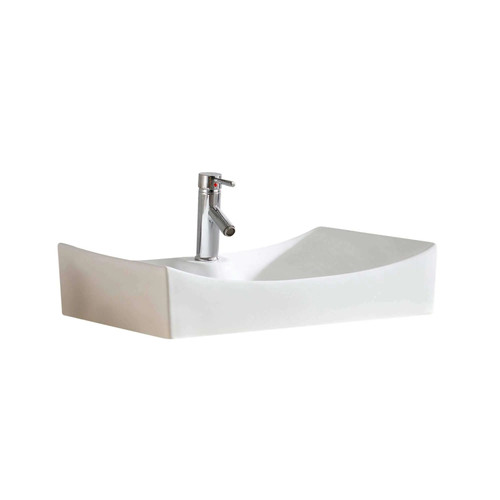 Fine Fixtures Ceramic White Bathroom Vessel Sink White - Picture 2 of 5