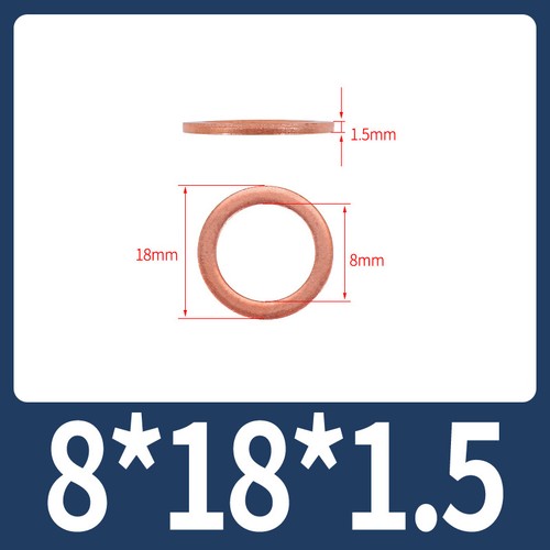 Flat Plain Washers DIN 125 Screws Round Gaskets - Copper - Picture 48 of 129
