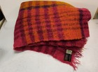 vtg Donegal Design 70/30 Mohair/Wool Throw for B Altman & Co NY 68" x 48" SUNSET