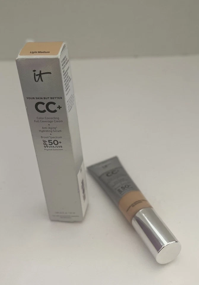 It Cosmetics SPF 50 CC+ Color Correcting Full Coverage Cream LIGHT MED 1.08oz(d) - Image 2 of 4