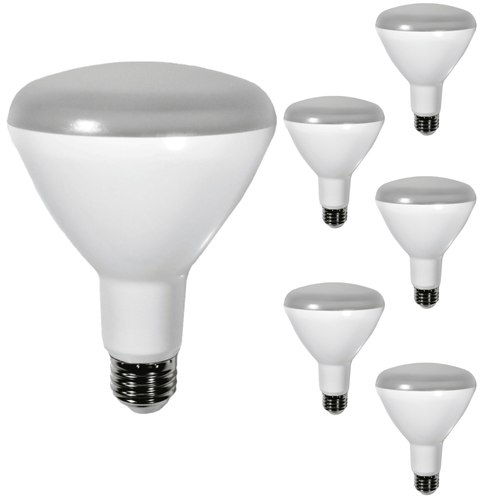 Diodesy BR30 LED Flood Light 8W 650LM E26 3500K 120V 110° Dimmable White 6Pk - Picture 1 of 2