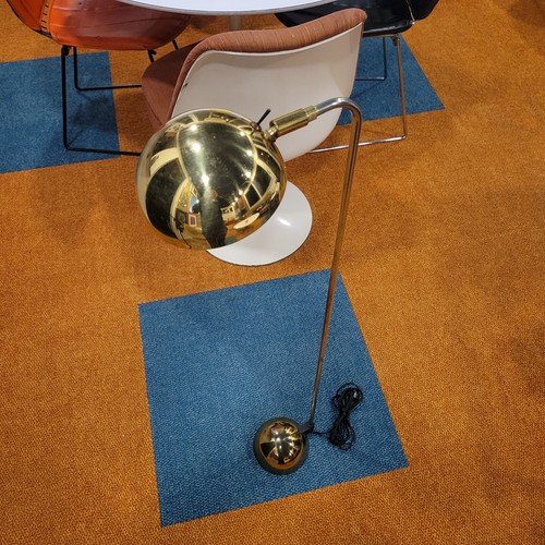 George Kovacs Brass Half Sphere Post Modern Floor Lamp 1987 Robert Sonneman - Picture 2 of 10
