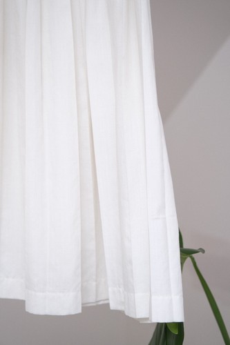 Issey Miyake Vintage Damen weiß Baumwolle Falten langer Rock Größe M Made in Japan - Bild 3 von 11