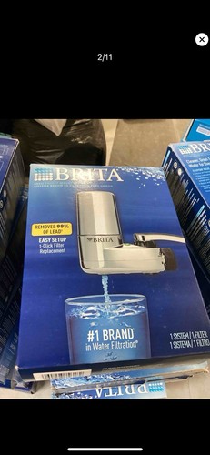 BRITA Elite Water Filter Faucet Mount Filtration System Purification Chrome New