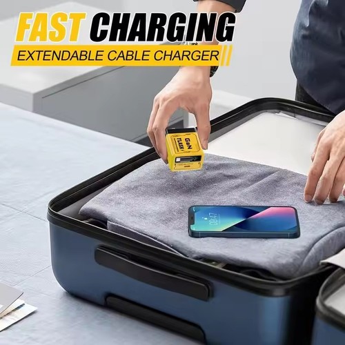 Chargeur GaN 2en 1,Évolutif 120W Max Charge Rapide avec Câble Type-C & 1 Ports USB - Photo 14 sur 26