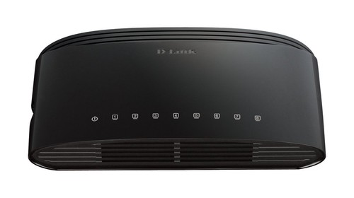 D-Link DES-1008D 8-Port Fast Ethernet Unmanaged Desktop Switch, Hub, Internet Sp - Picture 1 of 3
