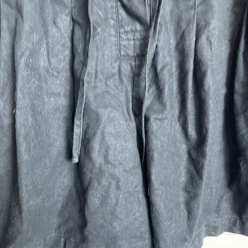 Linen Lux Cotton Linen Blend Shorts Size 10 Black Mini - Picture 4 of 10