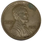 1911 P Lincoln Wheat Cent Penny Very Fine Condition Actual Coin Pictured - 2335