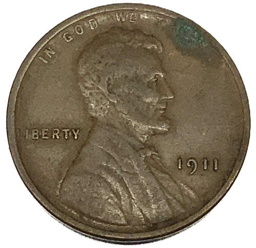 1911 P Lincoln Wheat Cent Penny Very Fine Condition Actual Coin Pictured - 2335