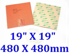 19" X 19" 480 X 480mm 1200W  w/ 3M  w/ NTC100K thermistor  heater Pad