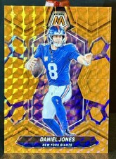 Daniel Jones 2024 Panini Mosaic - Orange Mosaic Prizm #162 /199 Colts Giants 