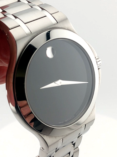 Movado Men's Classic Museum SS Watch Blk Dial; Model #:01.1.14.1050; New-In-Box - Picture 8 of 13